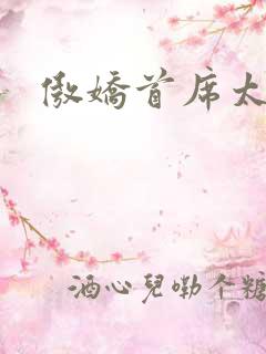 傲娇首席太腹黑