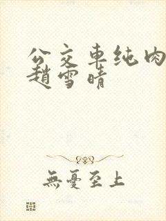 公交车纯肉超H赵雪晴