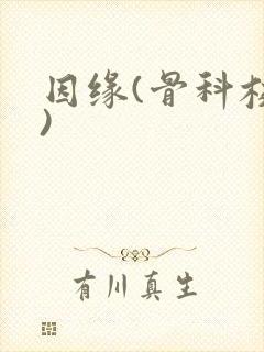 因缘(骨科校园)