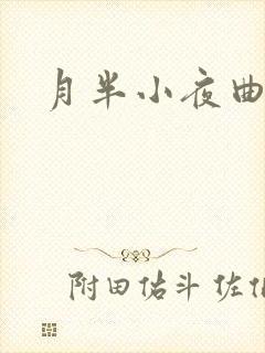 月半小夜曲小说