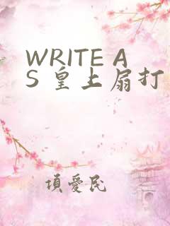 WRITE AS 皇上扇打