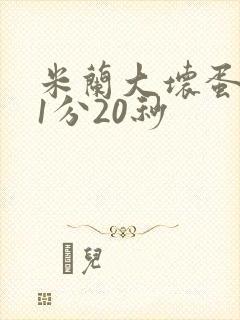 米兰大坏蛋真空1分20秒