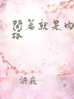 开篇就是肉的军旅