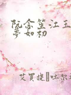 阮念笙江玉楼回梦如初