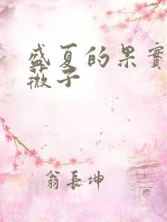 盛夏的果实 小薇子