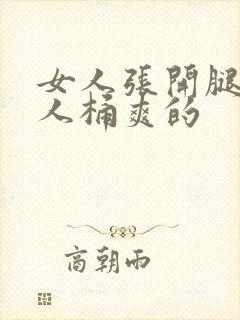 女人张开腿让男人桶爽的