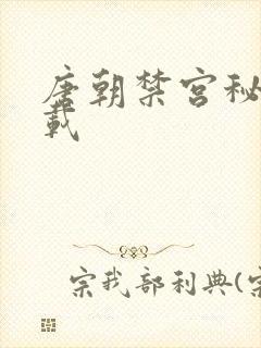 唐朝禁宫秘史下载