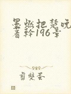 墨燃把楚晚宁按着干196章