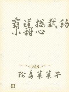 霸道总裁的宠爱小甜心