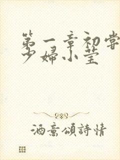 第一章初尝禁果少妇小莹