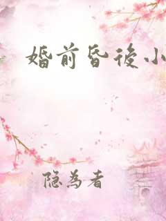 婚前昏后小说