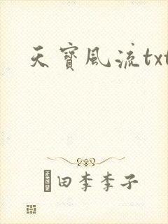 天宝风流txt