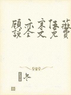 顾亦寒伍薇薇小说全文免费阅读