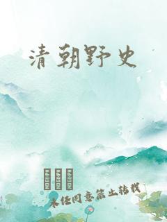 清朝野史