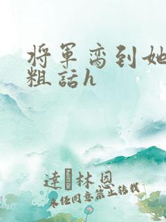 将军脔到她哭h粗话h
