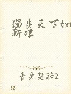 独步天下txt新浪