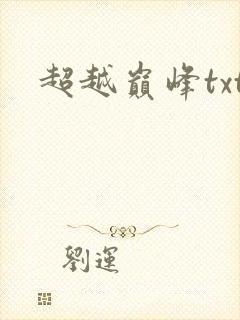 超越巅峰txt