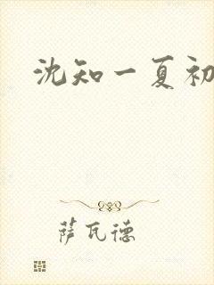 沈知一夏初禾