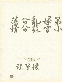 荡公乱妇第1章情公苏雪小说