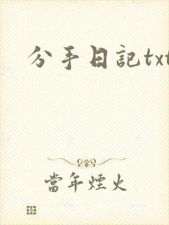 分手日记txt