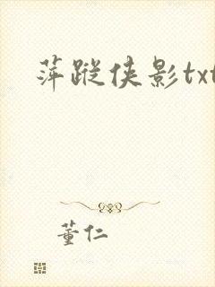 萍踪侠影txt