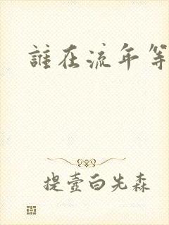 谁在流年等相遇