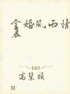 金婚风雨情演员表