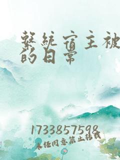 系统宿主被浇灌的日常