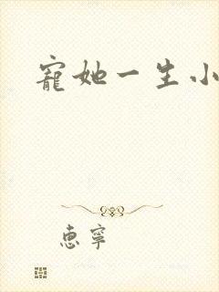 宠她一生小说