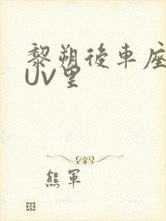 黎朔后车座上SUV里