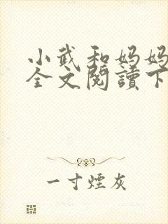 小武和妈妈续集全文阅读下载