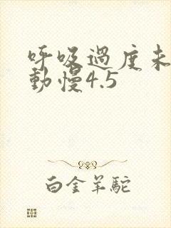 呼吸过度未增减动慢4.5