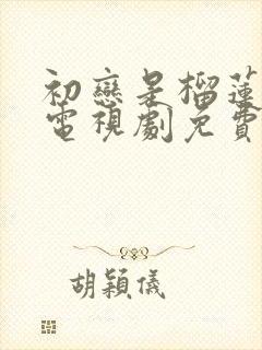 初恋是榴莲先生电视剧免费观看