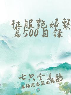 征服艳妇系列短篇500目录