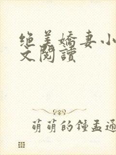 绝美娇妻小说全文阅读