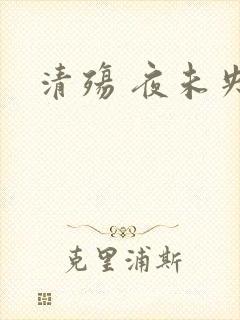 清殇 夜未央