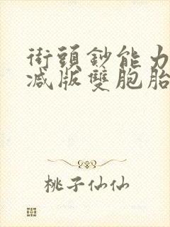 街头钞能力无删减版双胞胎