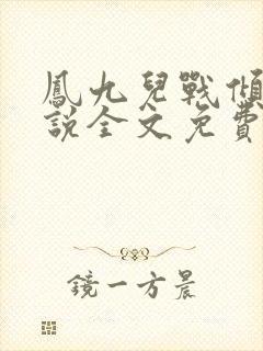 凤九儿战倾城小说全文免费阅读无弹窗