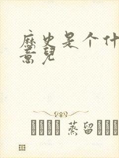 历史是个什么玩意儿