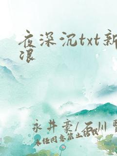 夜深沉txt新浪