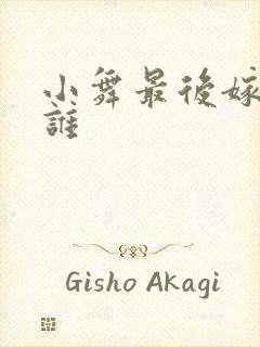 小舞最后嫁给了谁