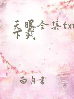 天眼全集txt下载