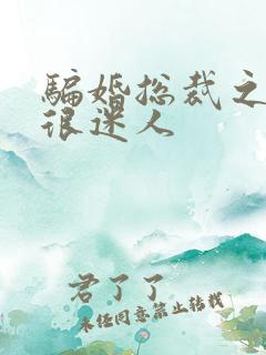 骗婚总裁之老婆很迷人