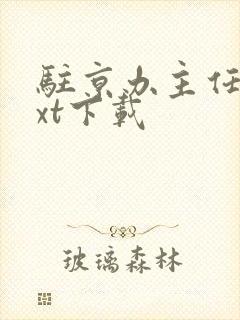 驻京办主任2txt下载