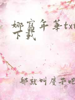 娜写年华txt下载