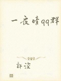 一夜晴qq群