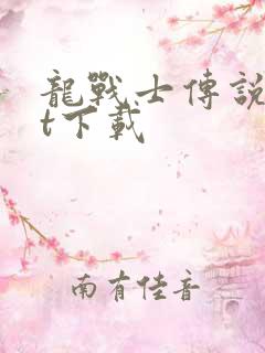 龙战士传说txt下载