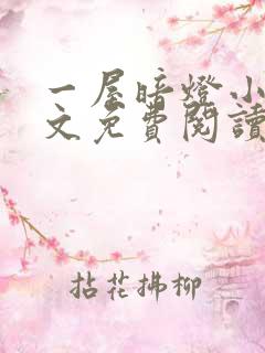 一屋暗灯小说全文免费阅读