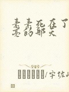 素素死在了最漂亮的那天