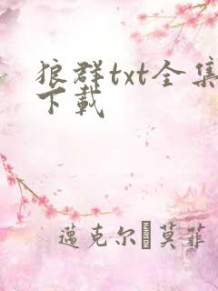 狼群txt全集下载